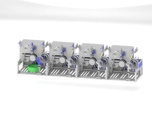 Automatic PET Strap Winding Machine with 80kg Capacity, Dual Servo Motor, and Palletizing System