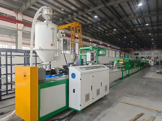 Tension Perfected PP Strapping Band Production Line From Stretch To Coil With Servo Precision