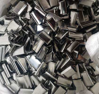 Gripper Galvanized Metal Seals Electroplated Surface For PP Polypropylene Strap
