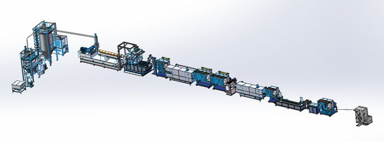 PET Polyester Strap Manufacturing Machine Electric Heating 120 - 800kg/h