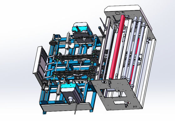 Automatic Fabric Roll Wrapping Machine PE Film Pillow Winding Packing Machine
