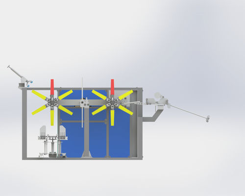 Double Type Small Plastic Hose Pipe Coiler Machine Dia 16 - 63mm