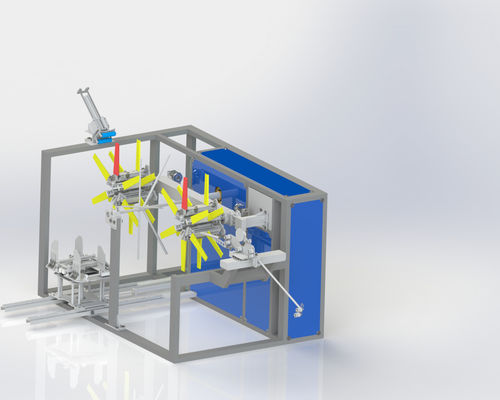 Automatic Plastic Pipe Winding Machine Drip Tape Winder With Double Disk