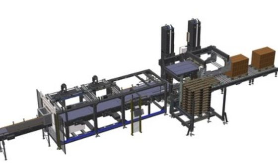 Full Automatic CNC Robot Palletizing System Packaging Line Robust Design