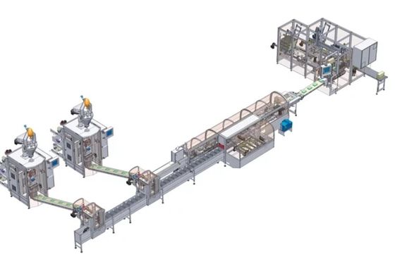 Fully Automatic Packaging And Palletizing PLC Control With Collaborative Robots