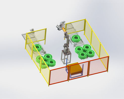 Automated PET polyester strap winder winding machine with automatic Palletizing System