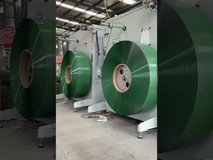 Ultra jumbo roll PET polyester strap semi-auto winder